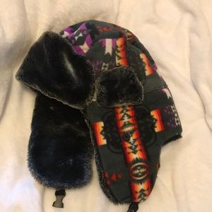 Vintage Aztec snow hat